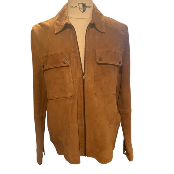 TED BAKER LONDON Thierry suede zip jacket, NEW WITH TAGS - Picture 4 of 16